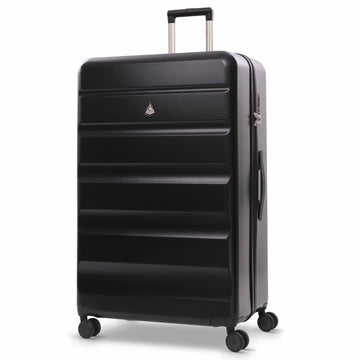 Aerolite Extra Large XL 32" 144L Lightweight ABS Hard Shell Suitcase, 4 Dual Wheel Spinner, TSA Lock, Heavy-Duty Check-In Travel Luggage - Black